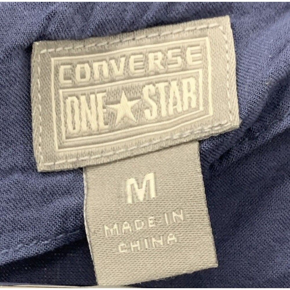 Converse Pleated Flowy Skater Mini Tank Dress Medium Blue Gray Rayon Athleisure - Picture 2 of 16
